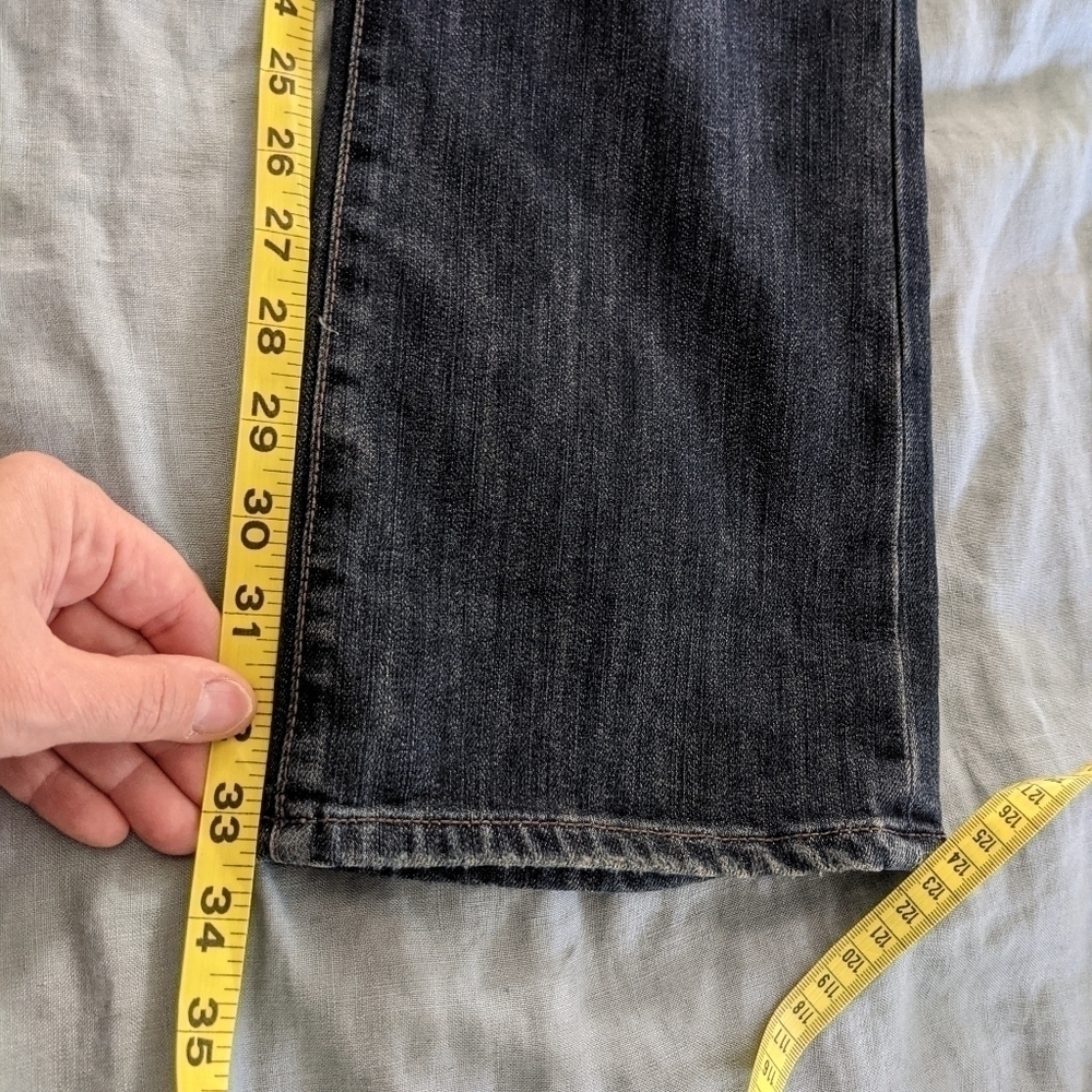 PAIGE Jeans Embroidered Pockets Benedict Canyon Straight Leg 26 - Picture 9 of 12
